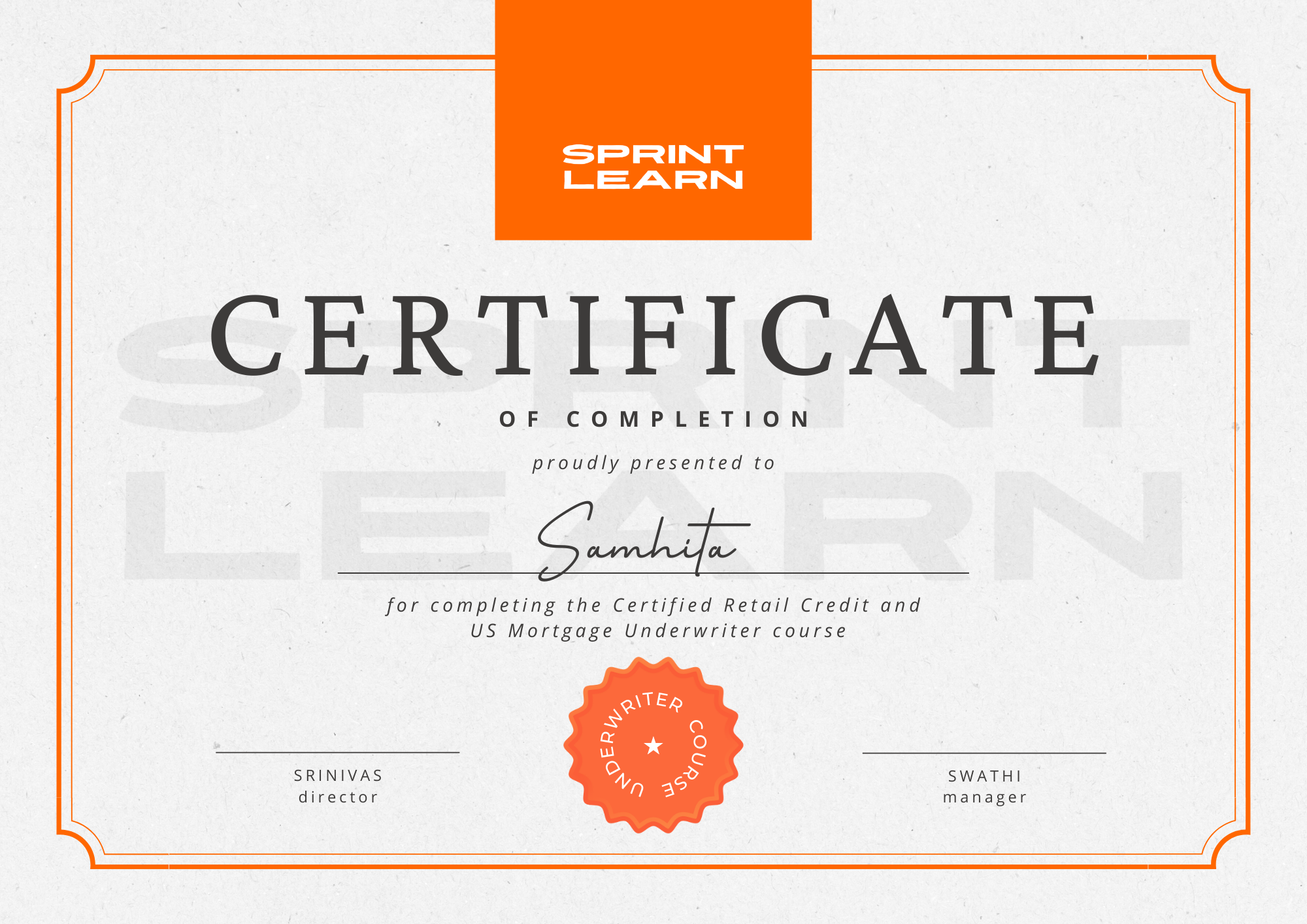 Eduzi Certificate